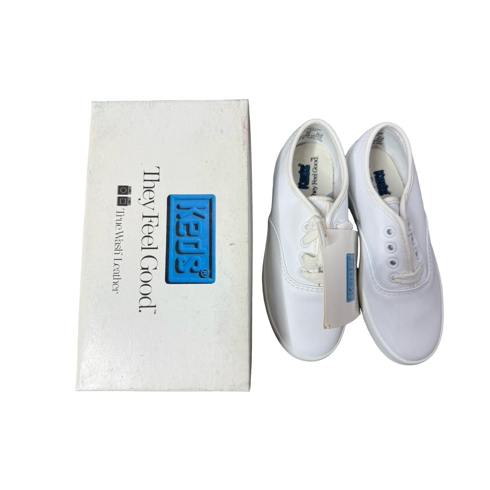 Keds Champion Leather 10 1/2 M girls‎ lace classic New